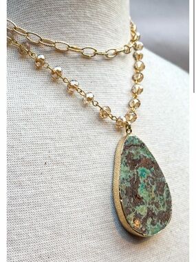 Boho - Sabrina Gold Short Necklace New